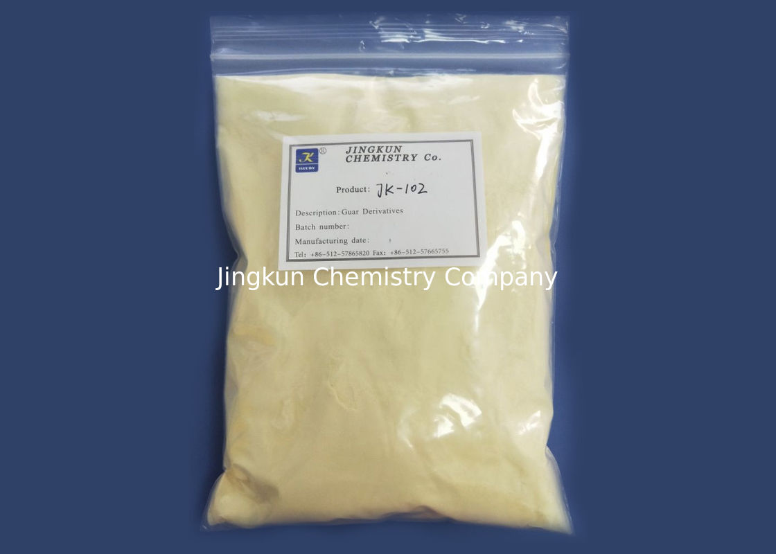 Hydroxypropyl Guar Gom in Schoonheidsmiddelen van Wit aan Pale Yellow Powder jk-102